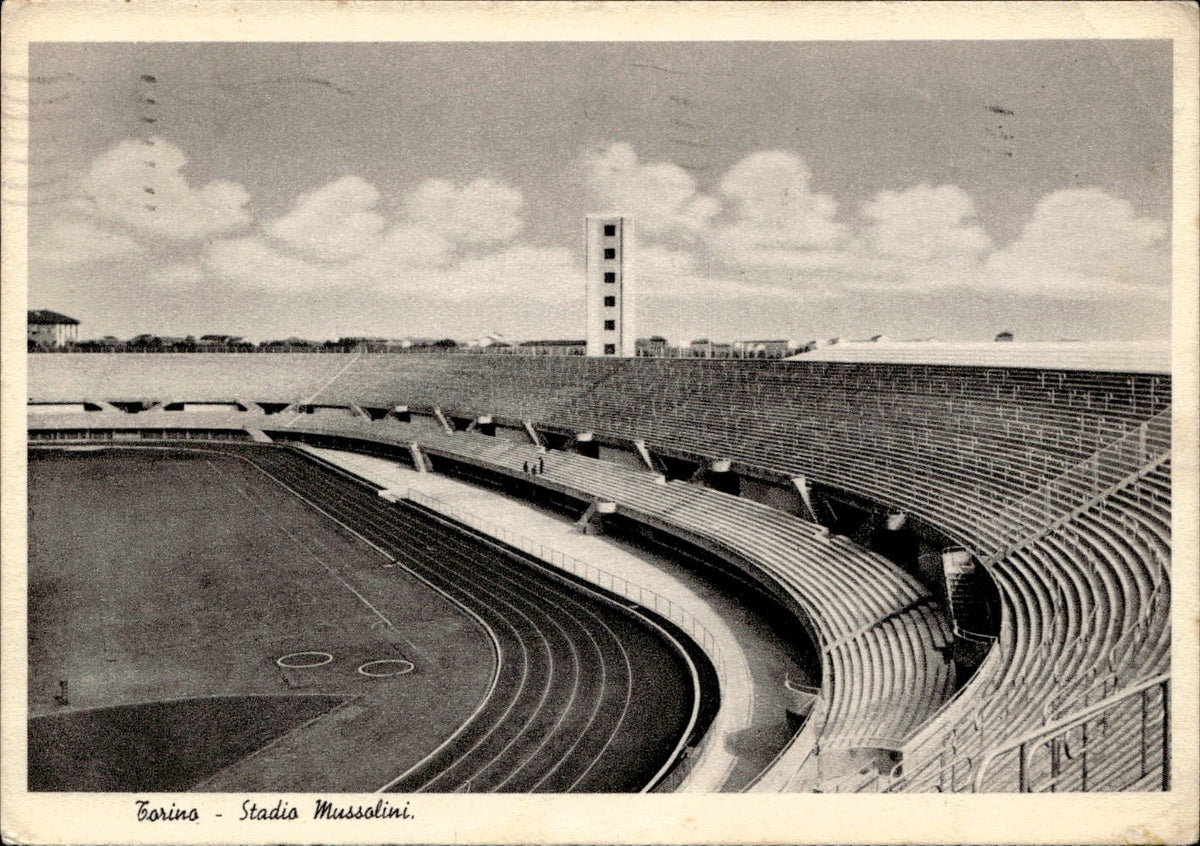 cartolina postcard calcio Torino Stadio Mussolini 1937